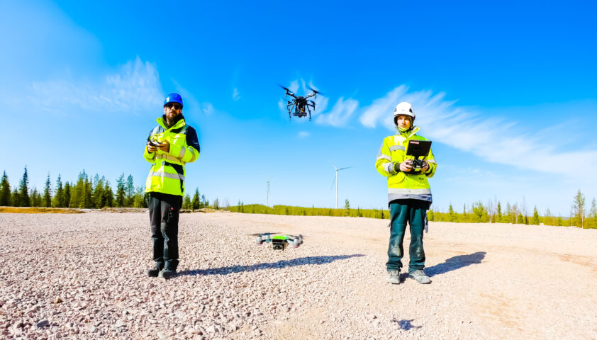 Drone pilot in the wind industry